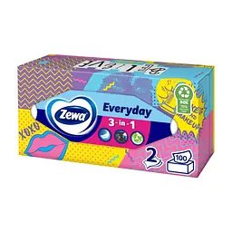 Серветки косметичні Zewa Everyday 100 шт. (7322540043464)