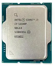 Процесор Intel Core i3 12100F (CM8071504651013) (Socket 1700, 8T, 4.3 ГГц, Tray) Б/в