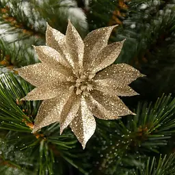 Квітка декоративна House of Seasons на кліпсі 10 см 3 шт. шампань (8720362230823) - мініатюра 3