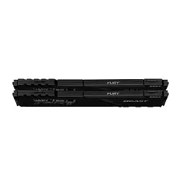 Модуль пам'яті для комп'ютера DDR4 32GB (2x16GB) 3600 MHz Fury Beast Black Kingston Fury (ex.HyperX) (KF436C18BBK2/32) - мініатюра 2