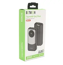 Повербанк Powerbank BETWEEN BTWP6 20000 mAh QC3.0 PD 22.5W - мініатюра 4
