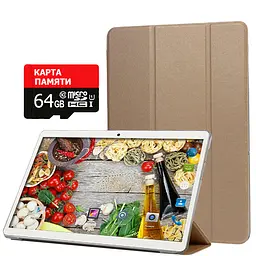 Планшет-телефон Adronix MT232 3G Gold 2/32GB + Чохол-книжка + Карта пам'яті 64GB - мініатюра 2
