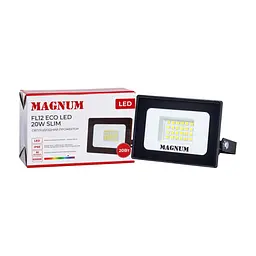 Прожектор MAGNUM FL12 ECO LED 20Вт slim 6500К IP65 (90022011) - мініатюра 4