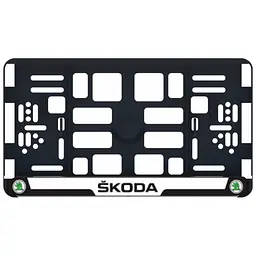 Рамка номера Skoda під Американський номер 300х150 мм Кольоровий Логотип