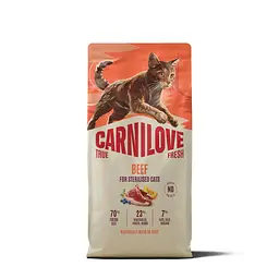 Сухий корм для стерилізованих котів Carnilove True Fresh Beef Sterilised суперпреміум яловичина 6 кг