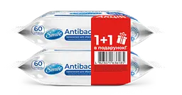 Уцінка. Набір вологі серветки Smile з Д-пантенолом 60+60 шт. - мініатюра 2
