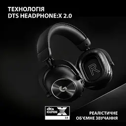 Ігрова гарнітура Logitech G Pro X 2 Lightspeed Wireless Black (981-001263) - мініатюра 9