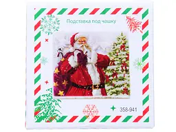 Підставка під чашку Lefard Новий рік, 10х10 см, білий (358-941) - мініатюра 2