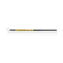 Пензель щетина плоска AMBER 2306F №1 довга ручка ROSA (4823098533382)