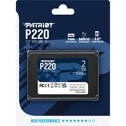 SSD накопичувач Patriot P220 2TB (P220S2TB25) [153333] - мініатюра 5