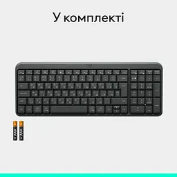 Клавіатура K250 Wireless Graphite Logitech teh0022931 - мініатюра 5