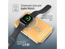 Зовнішній акумулятор (Power Bank) ColorWay 10000mAh 22.5W MagSafe Amber (CW-PB100LPA2Y-WPDD) - мініатюра 9