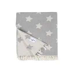 Плед Lotus Home - Star throw сірий 130x170 - мініатюра 4