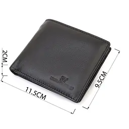 Чоловічий шкіряний гаманець ST Leather 11,5х9,5х2 см acs0029391 - мініатюра 3