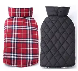 Зимовий водонепроникний двосторонній жилет у клітинку Derby Plaid Red у британському стилі, XL Червоний