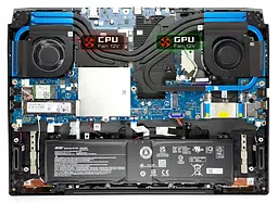 Вентилятор Acer (GPU fan 12V) кулер для моделей ноутбука Predator Helios 300 PH315-55, PH317-56 (DFSCL12E06486T) Acer, 12V, 4pin - мініатюра 5
