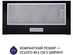 Витяжка Minola HTL 5214 BL 700 LED - мініатюра 2