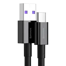 Кабель Baseus Superior Series (SUPERVOOC) Cable USB to Type-C 65W 1m CAYS000901 Black - мініатюра 3