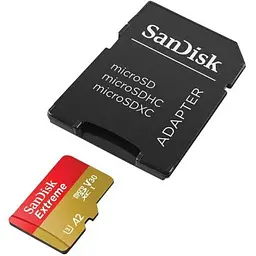 Карта пам'яті SanDisk 128GB microSD class 10 UHS-I U3 Extreme (SDSQXAA-128G-GN6MA) - мініатюра 2