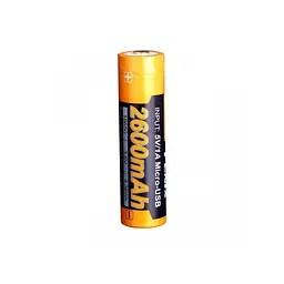 Акумулятор Fenix 18650  2600 mAh micro usb зарядка (ARB-L18-2600U) - мініатюра 5