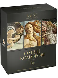Набір олівців 48 кол. MUSE круглі тригранні (102M-48) - мініатюра 1