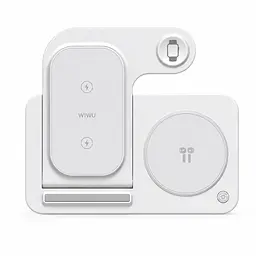 Бездротова зарядна станція WiWU WI-W020 3в1 15W для iPhone, Apple Watch та AirPods - мініатюра 2