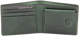Чоловічий шкіряний портмоне GRANDE PELLE 11х9х2 см acs0024465 - мініатюра 2