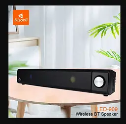 Комп'ютерна колонка Kisonli LED909 Black-Grey - мініатюра 3