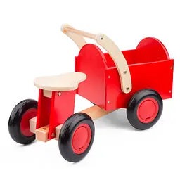 Велосипед-перевізник New Classic Toys дерев'яний червоний (11400) - мініатюра 2