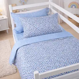 Дитяча постільна білизна TEENAGER Poplin geometry blue (2200012797389)