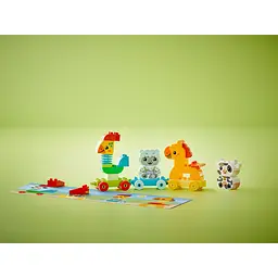 Конструктор LEGO DUPLO Потяг тваринок 19 деталей (10412) - мініатюра 6