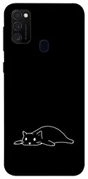 TPU чохол Demsky Lazy cat для Samsung Galaxy M30s / M21