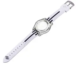 Силіконовий ремінець Primo Dart для годинника Samsung Galaxy Watch 46 мм SM-R800 White Black - мініатюра 2