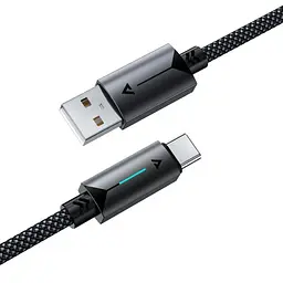 Дата кабель Acefast C19-04 USB to Type-C 3A (1.2m) Black - мініатюра 5