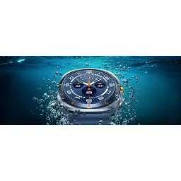 Смарт-годинник Samsung Galaxy Watch Ultra (2025) 47мм e-SIM (L705) 1.5, 480x480, sAMOLED, BT 5.3, NFC, 2/64ГБ, синій титановий - мініатюра 2