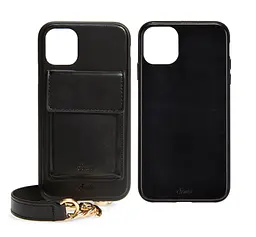 Чохол шкіряний протиударний з відділенням для карток Sonix Leather Crossbody Wallet для iPhone 11 Pro Max/XS Max Black - мініатюра 5