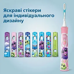 Електрична зубна щітка Philips Sonicare For Kids рожева (HX6352/42) - мініатюра 7