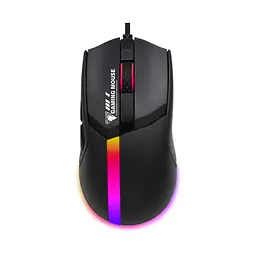 Дротова миша Jedel GM1401 ігрова з RGB підсвічуванням чорний