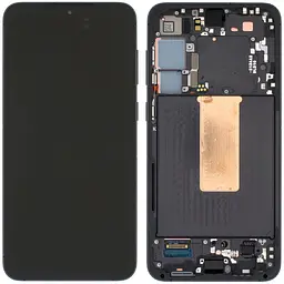 Дисплей Samsung S916 Galaxy S23+ чорний, OLED, з рамкою, Phantom Black