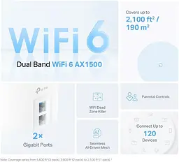 MESH-система TP-Link Deco X10 (2-pack) (Deco-X10-2-pack) - мініатюра 5