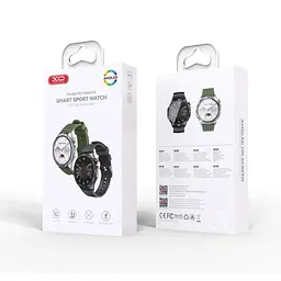 Смарт-годинник XO Watch 4 AMOLED Screen Smart Sports Call Watch сріблястий зелений ремінець - мініатюра 4