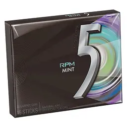 Жувальна гумка Wrigley's 5 Gum RPM Mint Sugar Free 15 sticks