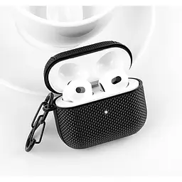 Чохол Primolux Nylon для навушників AirPods 3 (MME73) Black - мініатюра 3