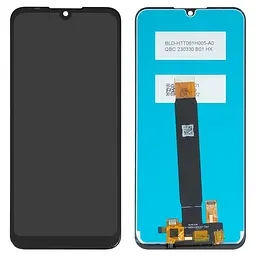 Дисплей Motorola PAGA0004 Moto E6 Plus, чорний, без рамки, .