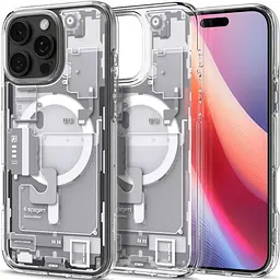 Чохол Spigen Ultra Hybrid MagSafe Zero One White для iPhone 16 Pro Max (ACS08005) - мініатюра 2