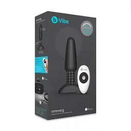Анальна пробка B-Vibe Rimming Plug 2 15 см (чорний) - мініатюра 7