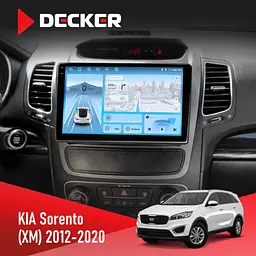 Штатна магнітола KIA Sorento 2012-2020 Decker D9-010 6x128, DSP, 4G, 2K Decker (НФ-00005169)