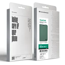 Чехол-книга ArmorStandart OneFold Case для Tecno Spark Go 1 (KL4) Green - миниатюра 6