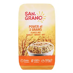 Суміш пластівців San Grano Сила 3 злаків 500 г (794195) - мініатюра 2