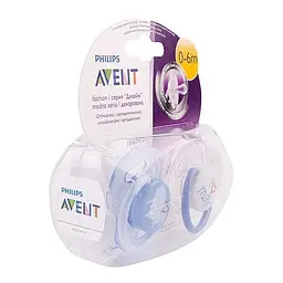 Пустушка Philips Avent Classic I love, 0-6 місяців, блакитний, 2 шт. (SCF172/50) - мініатюра 5